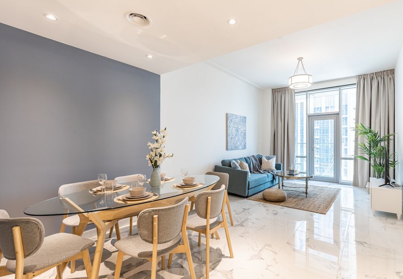 Апартаменты на Dubai - Superb 1-Bedroom Apartment in Amna Tower – Stunning Views of Burj Khalifa & Business Bay
