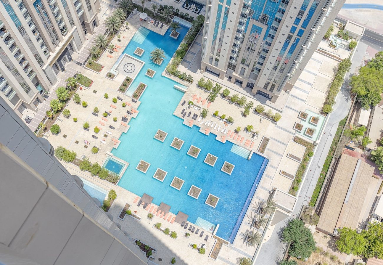 Апартаменты на Dubai - Superb 1-Bedroom Apartment in Amna Tower – Stunning Views of Burj Khalifa & Business Bay