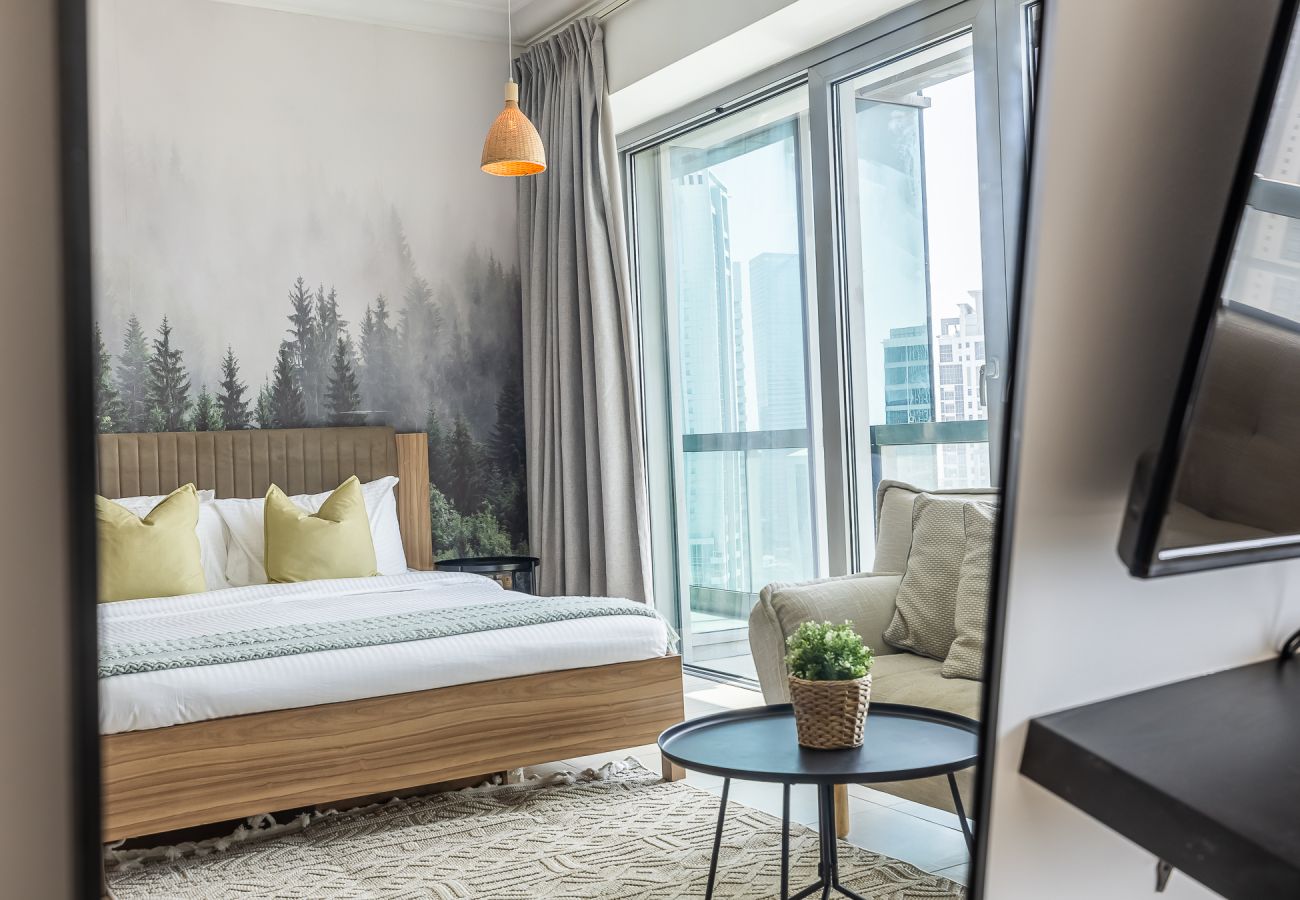 Апартаменты на Dubai - Studio Next to Burj Khalifa / Large Balcony With City View