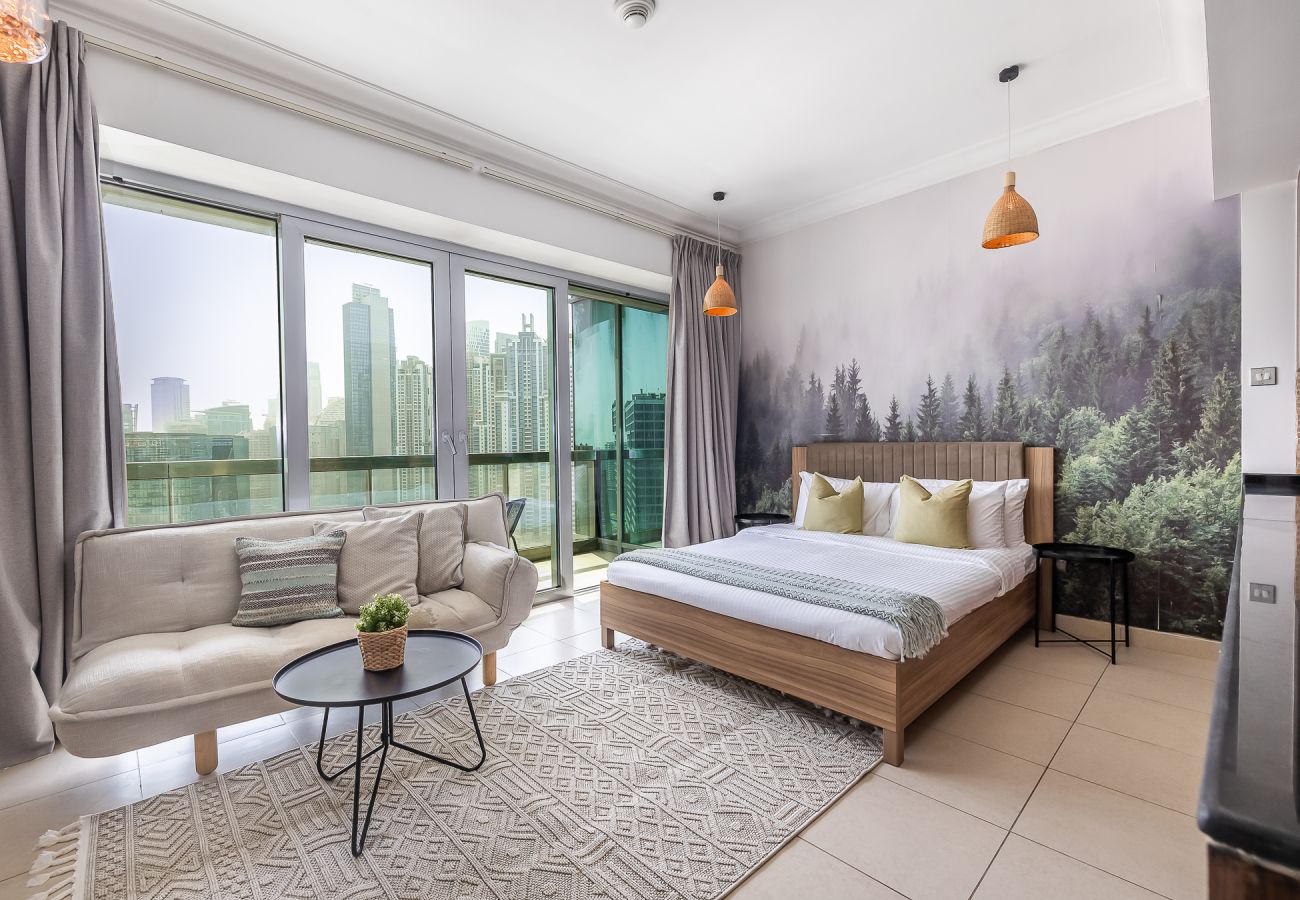 Апартаменты на Dubai - Studio Next to Burj Khalifa / Large Balcony With City View