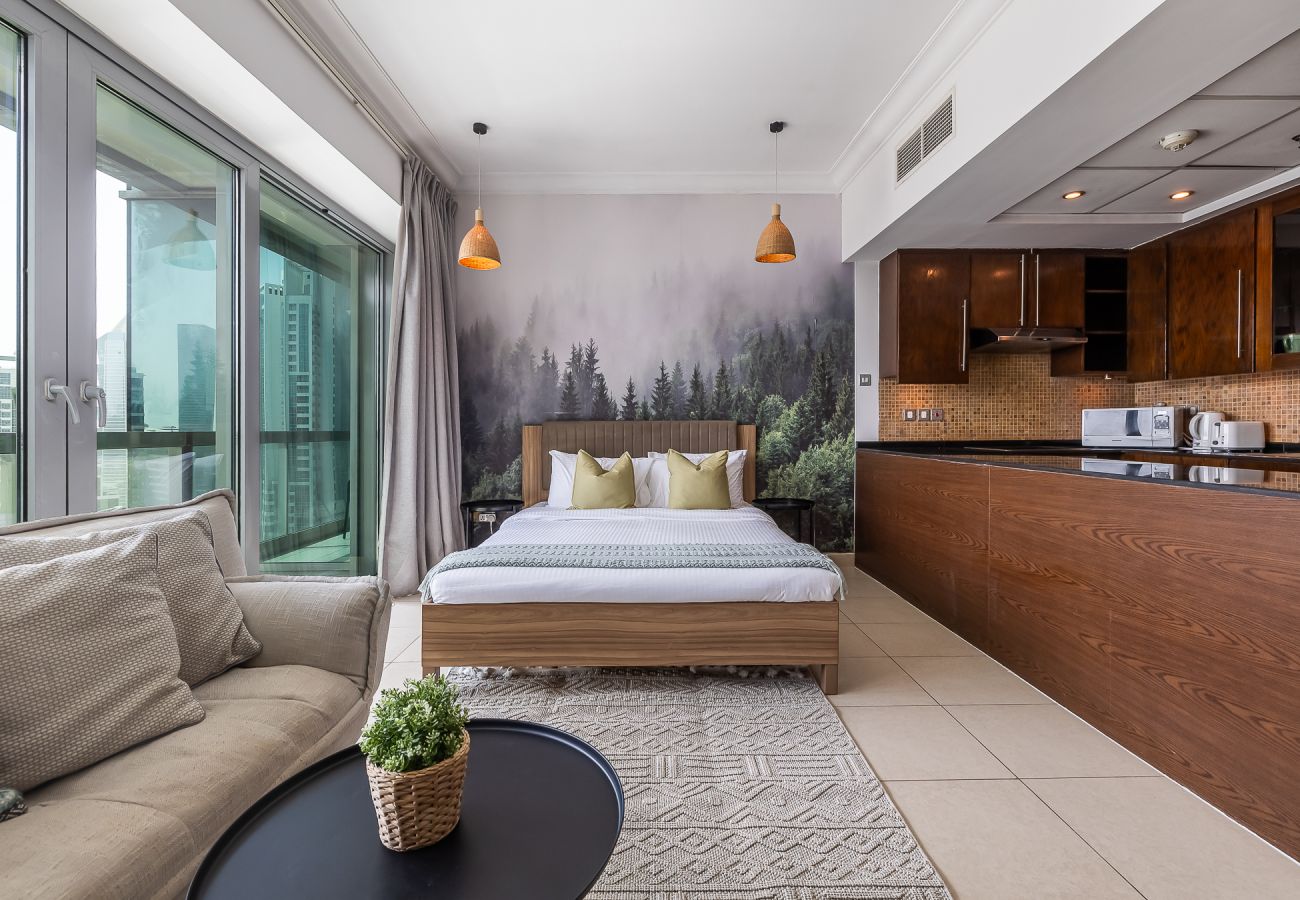 Апартаменты на Dubai - Studio Next to Burj Khalifa / Large Balcony With City View