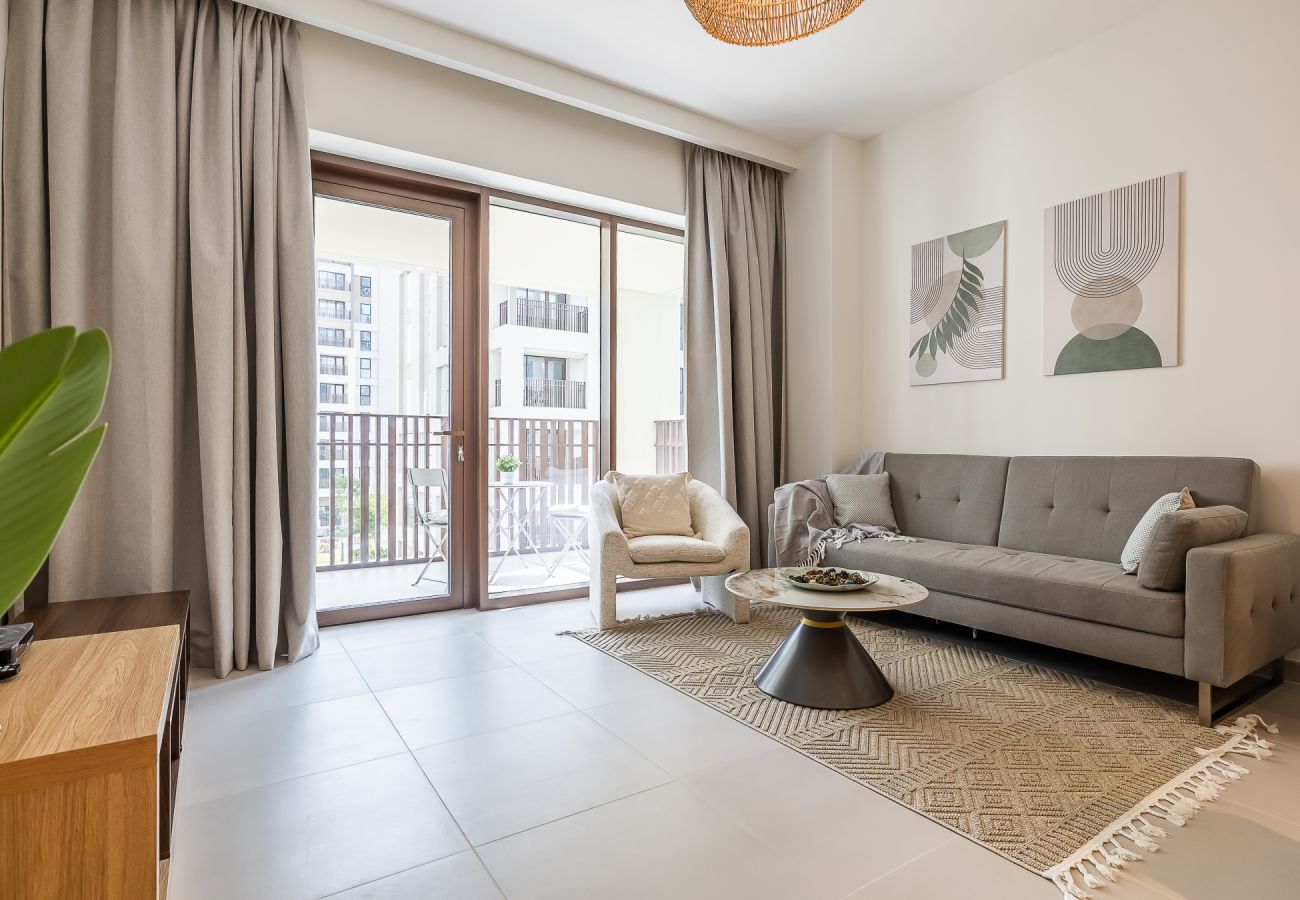 Апартаменты на Dubai - Chic 1-Bedroom Apartment | Surf, Creek Beach – Dubai Creek Harbour