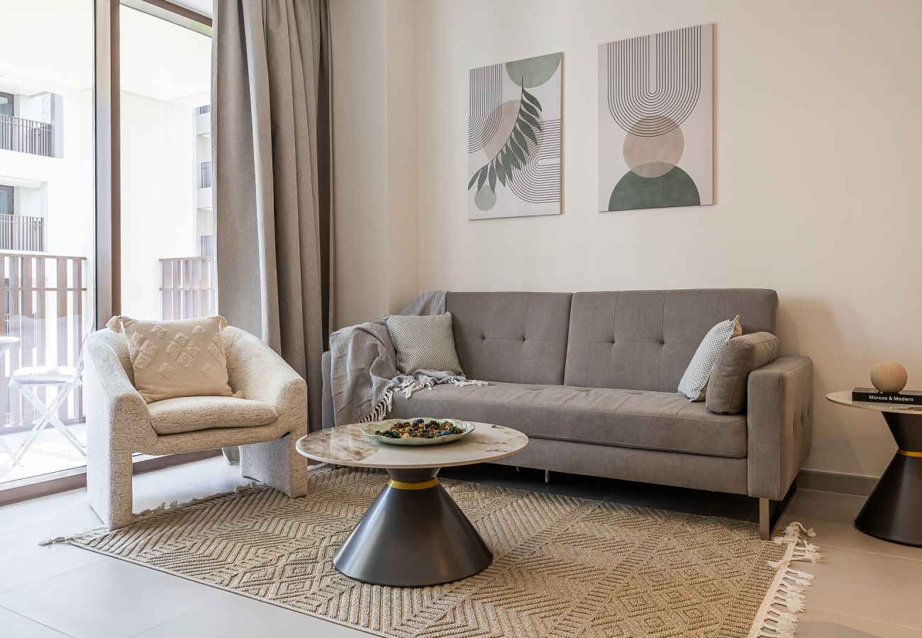 Апартаменты на Dubai - Chic 1-Bedroom Apartment | Surf, Creek Beach – Dubai Creek Harbour