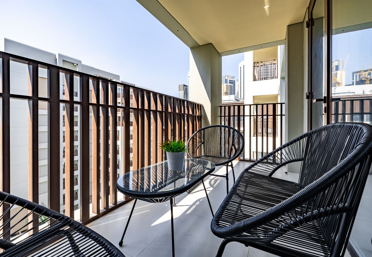 Апартаменты на Dubai - Eccentric 1-Bedroom Apartment in Dubai Creek Harbour with Stunning Views