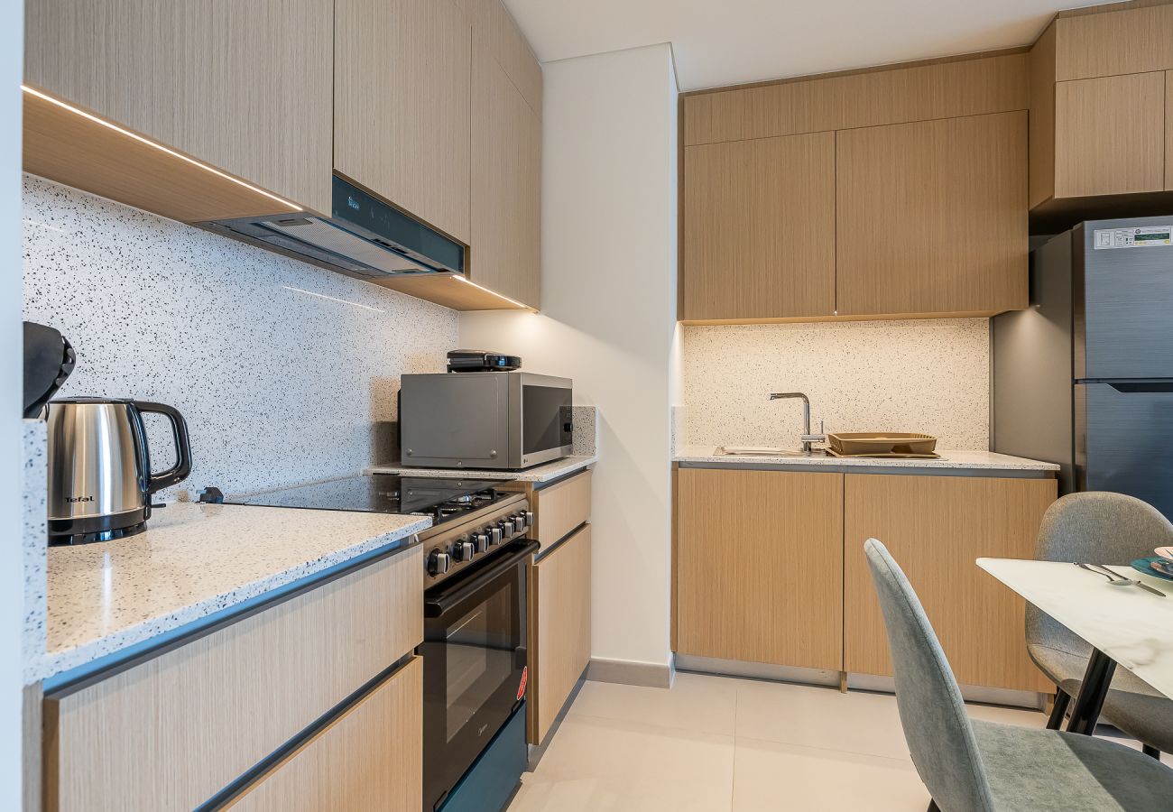 Апартаменты на Dubai - Eccentric 1-Bedroom Apartment in Dubai Creek Harbour with Stunning Views