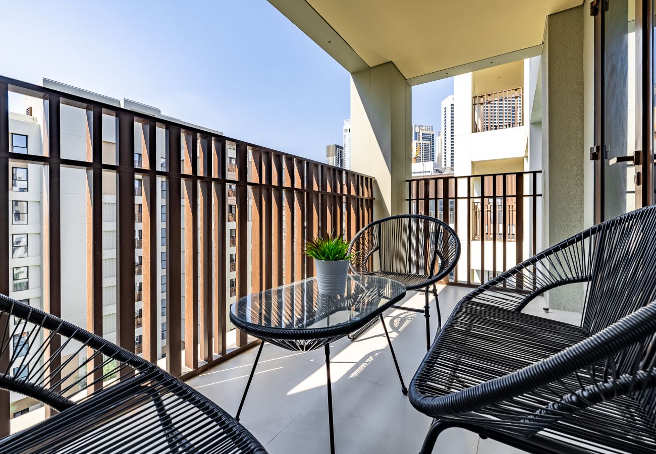 Апартаменты на Dubai - Eccentric 1-Bedroom Apartment in Dubai Creek Harbour with Stunning Views