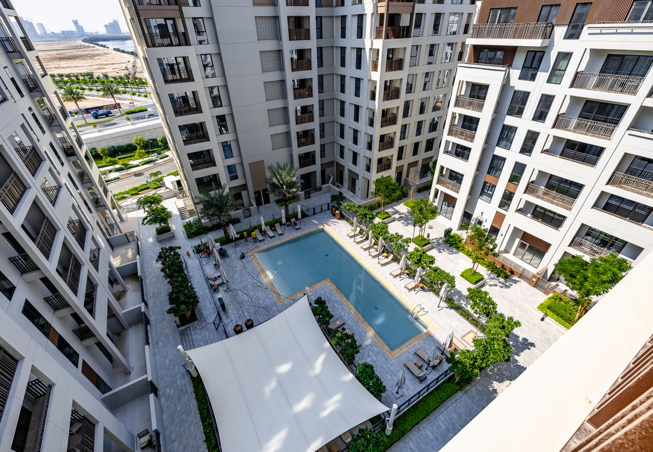 Апартаменты на Dubai - Eccentric 1-Bedroom Apartment in Dubai Creek Harbour with Stunning Views
