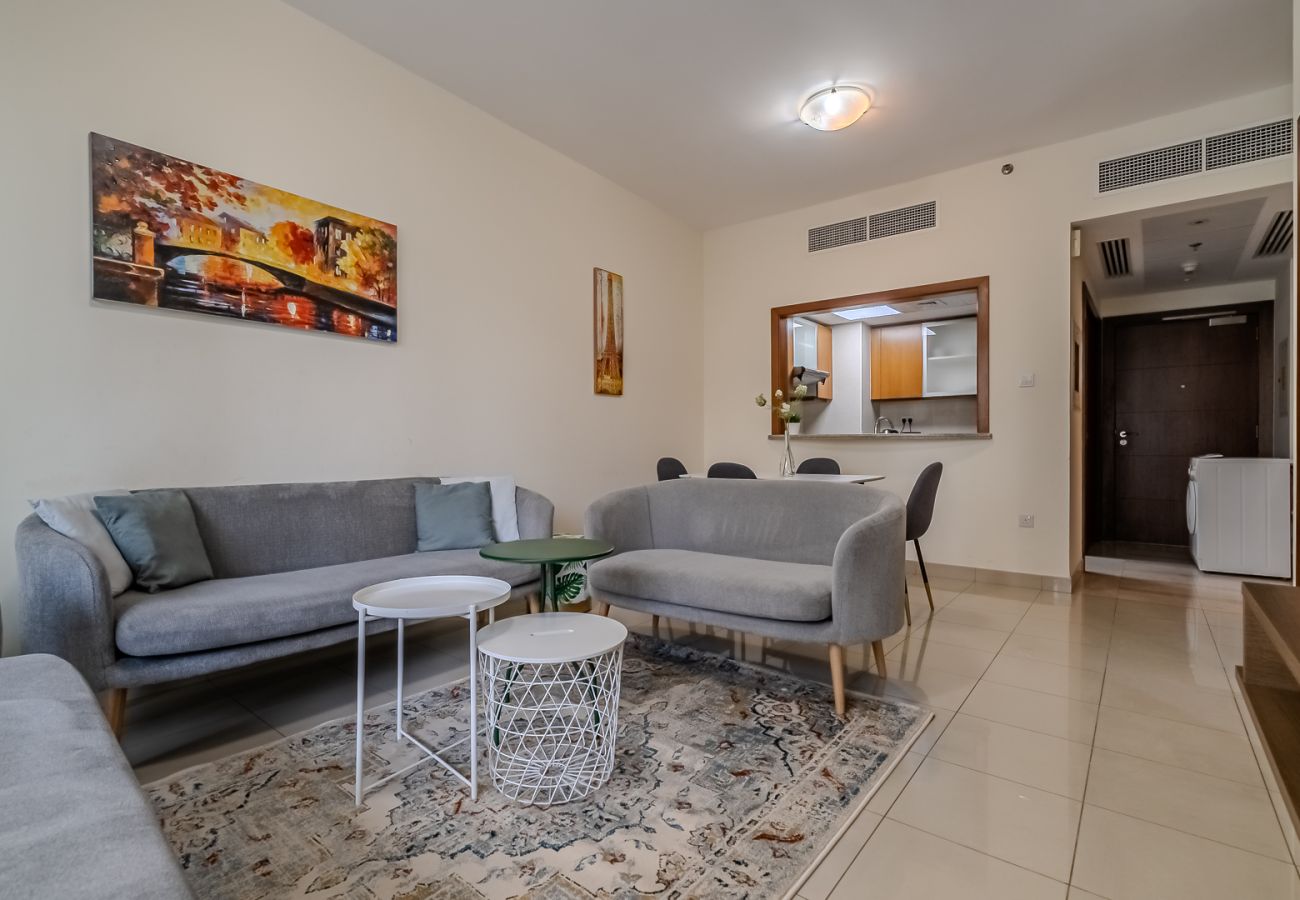 Апартаменты на Dubai - Spacious 1BDR Apartment with partial Burj Khalifa view