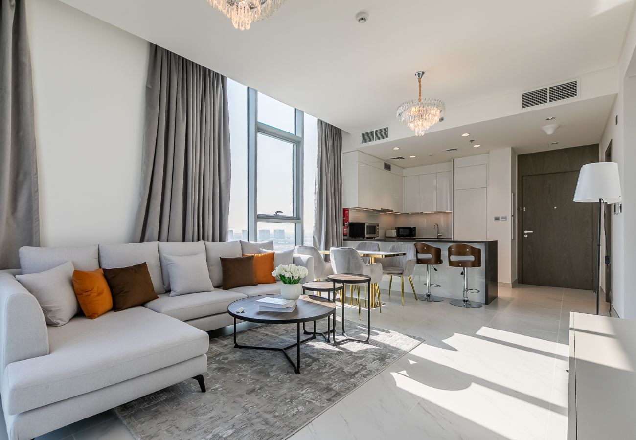 Apartment in Dubai - Lagoon-Facing 1BR Apartment | Residences 14, District One