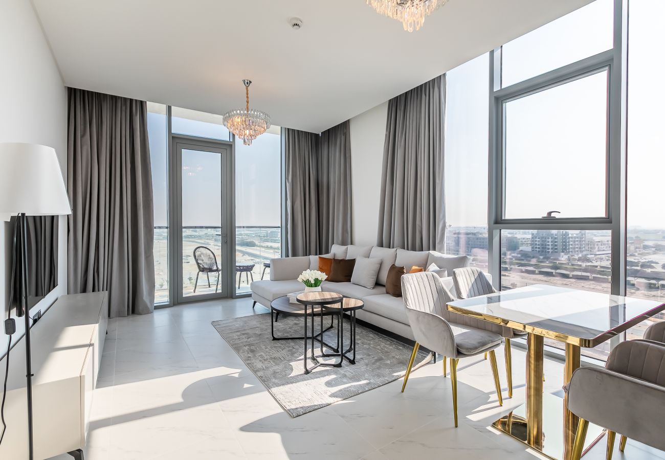 Apartment in Dubai - Lagoon-Facing 1BR Apartment | Residences 14, District One