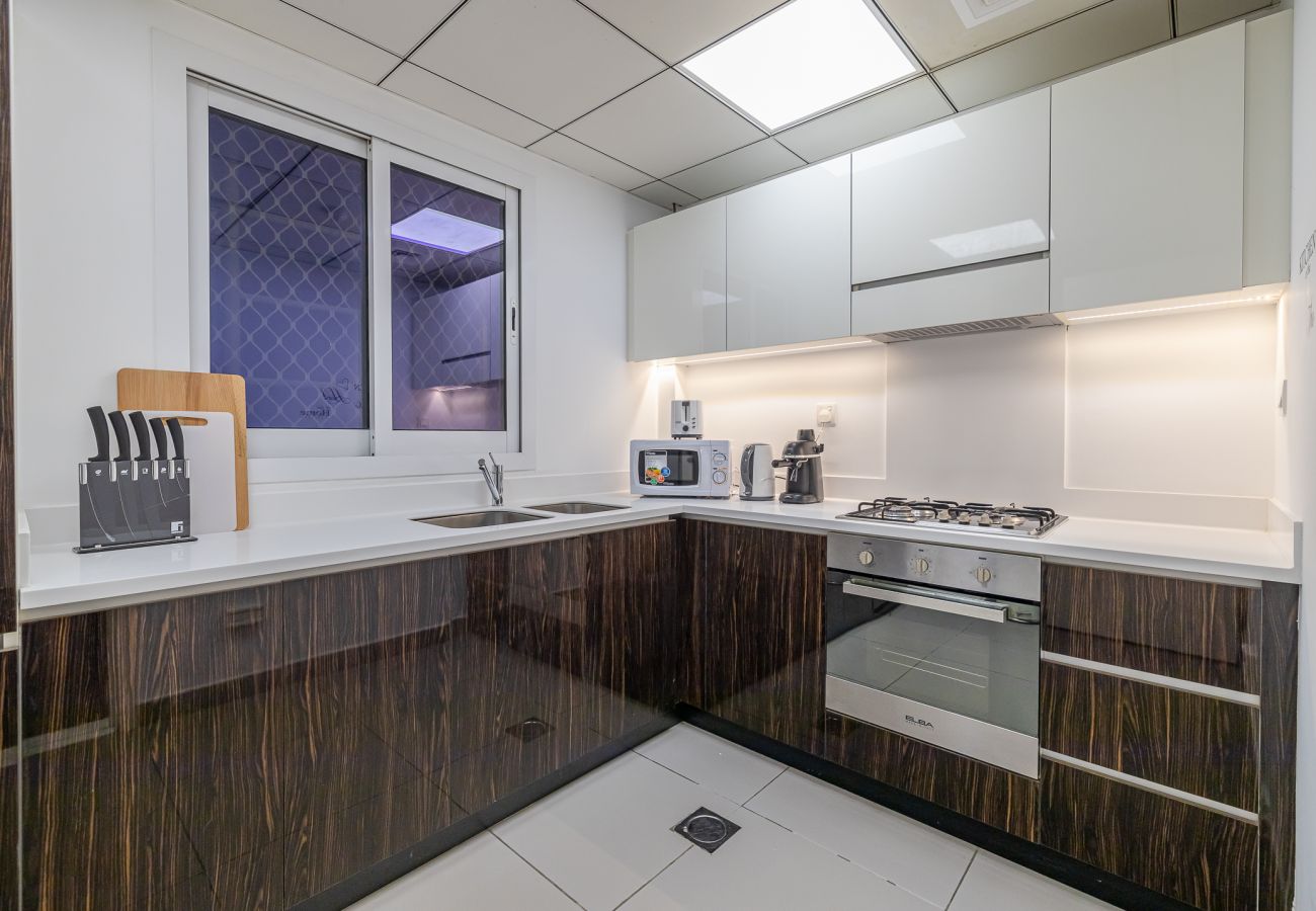 公寓 在 Dubai - Modern 1BDR Apartment with Excellent City View / Media city 