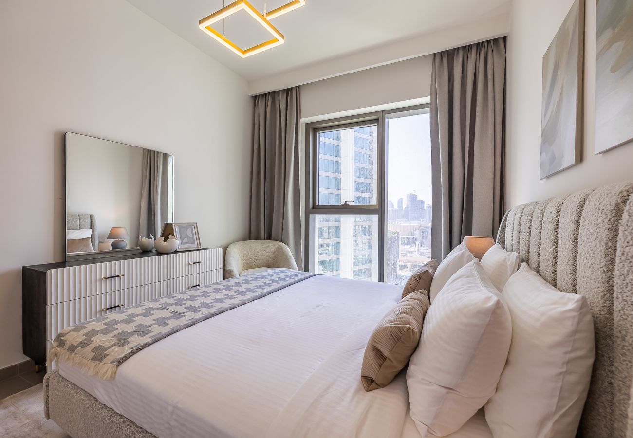 公寓 在 Dubai - 3BDR Apartment +  maid room I Burj Khalifa view I Downtown