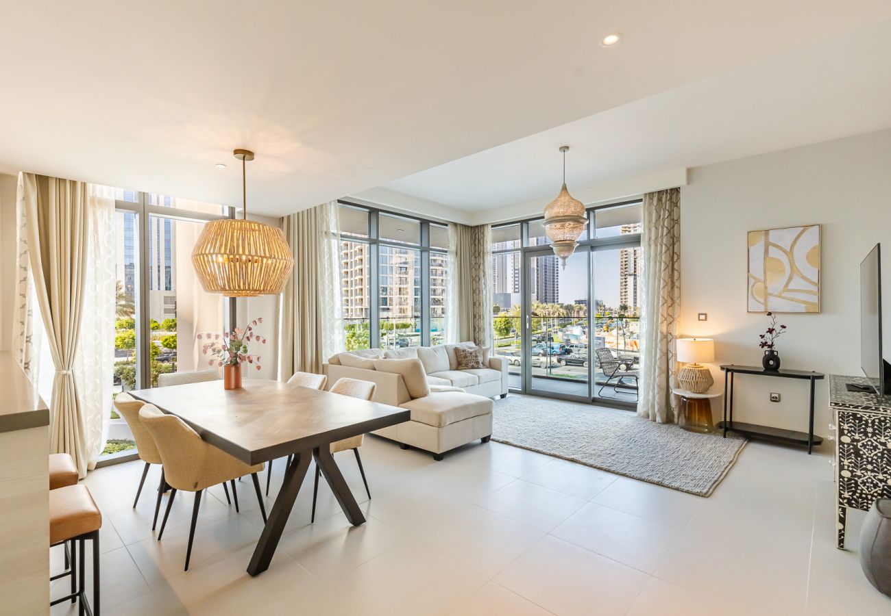 公寓 在 Dubai - Luxurious 2-Bedroom Apartment | Breathtaking Views | Dubai Creek Harbour