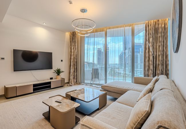  在 Dubai - Stylish 1 Bedroom Apartment in Dubai Marina Hotel