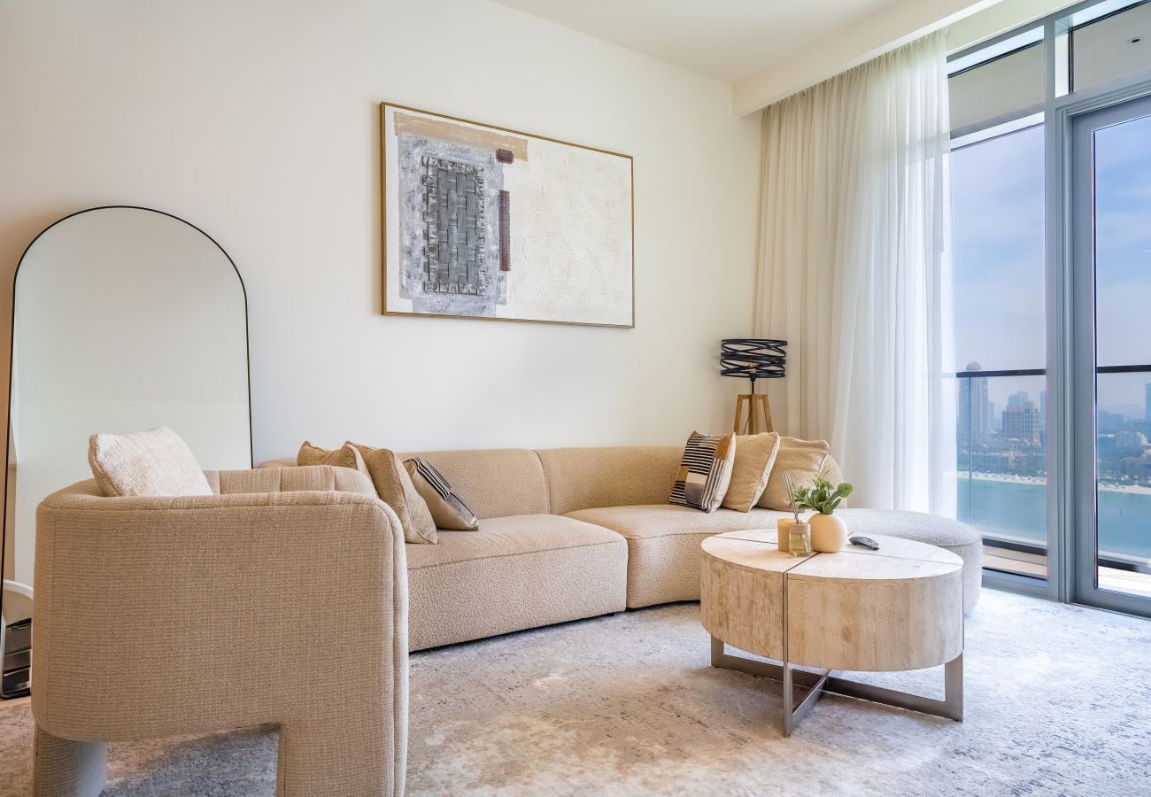 公寓 在 Dubai - Boho-Chic 2BR with Stunning Sea Views | Marina Vista – Emaar Beachfront