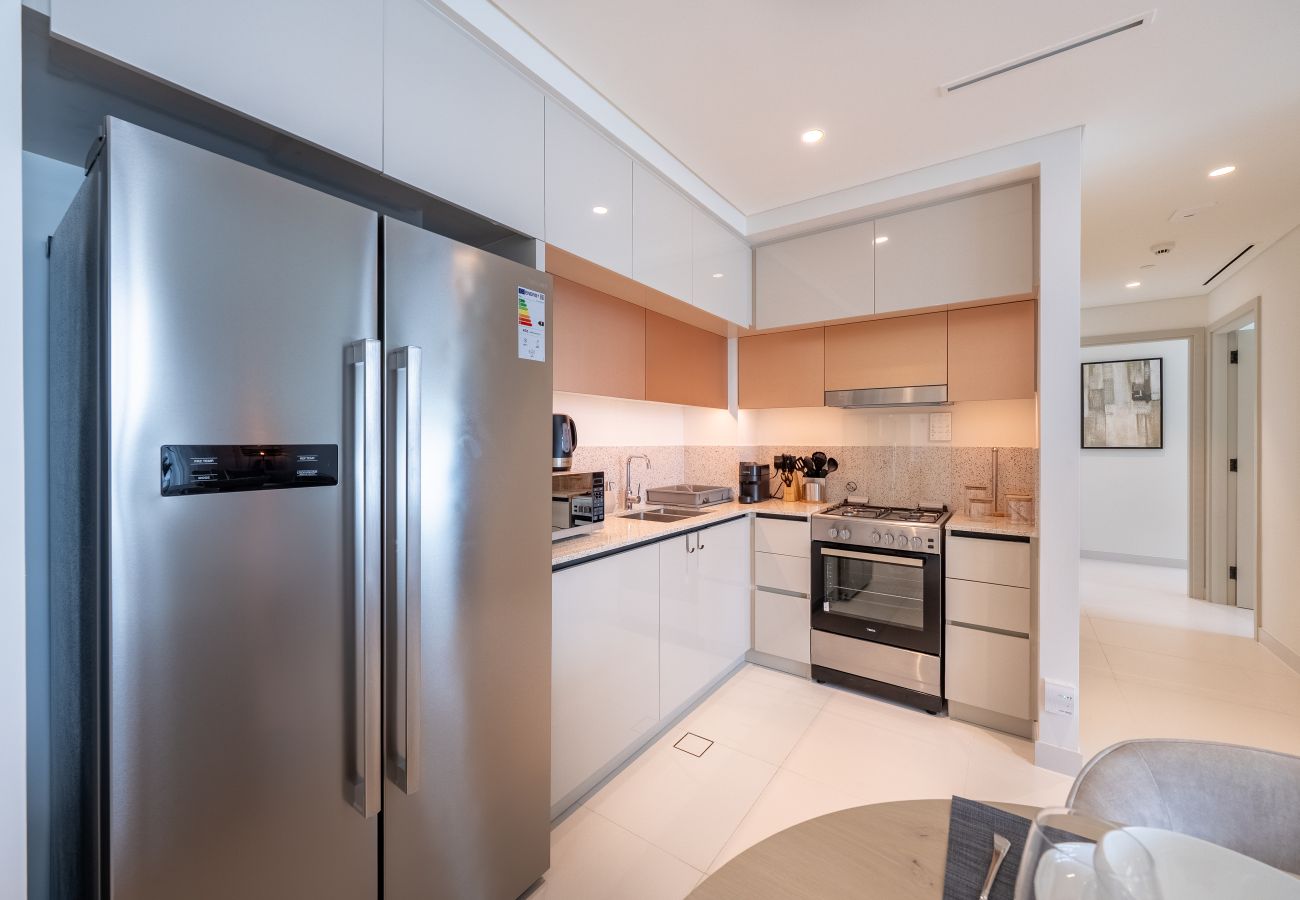 公寓 在 Dubai - Boho-Chic 2BR with Stunning Sea Views | Marina Vista – Emaar Beachfront