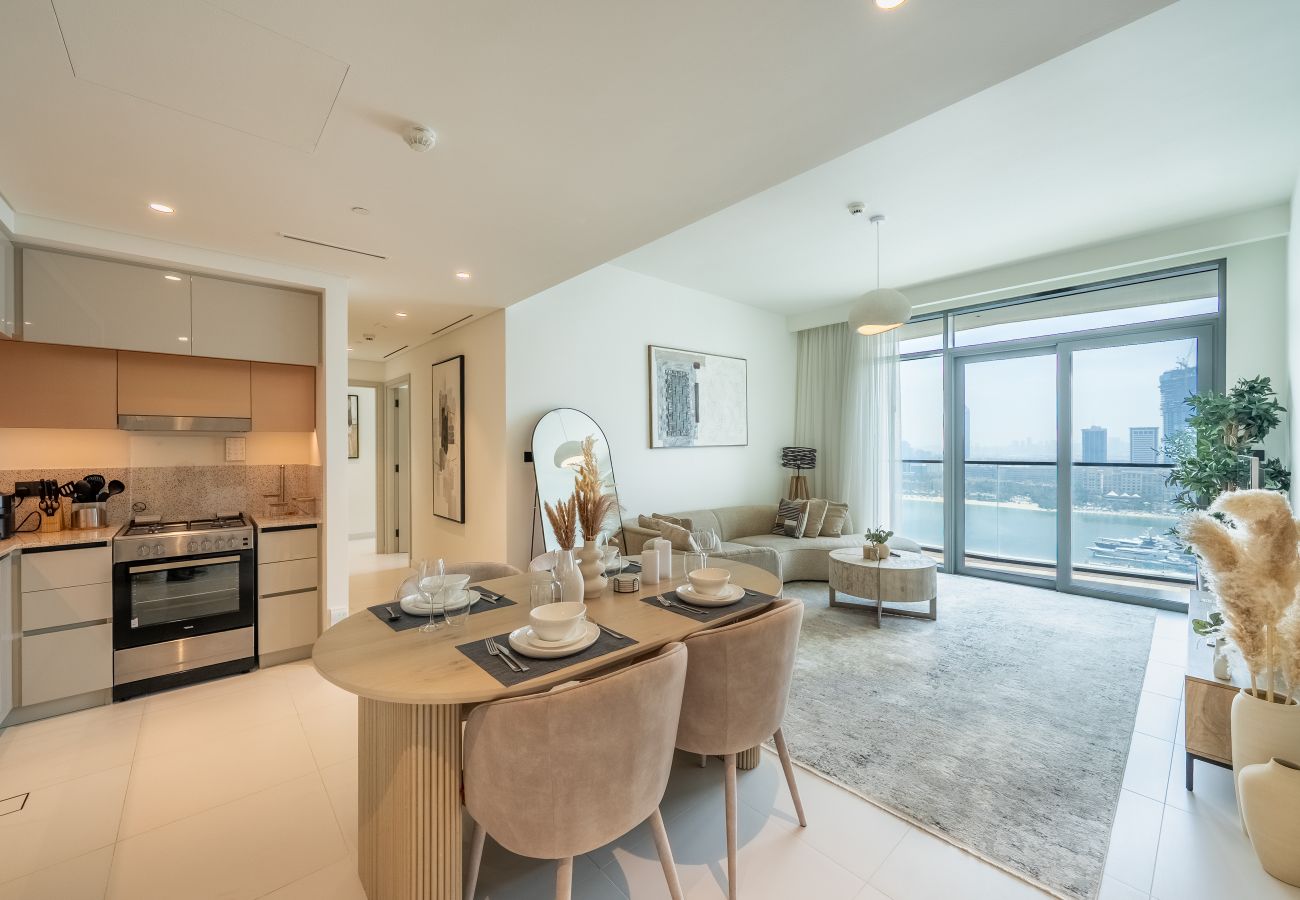 公寓 在 Dubai - Boho-Chic 2BR with Stunning Sea Views | Marina Vista – Emaar Beachfront