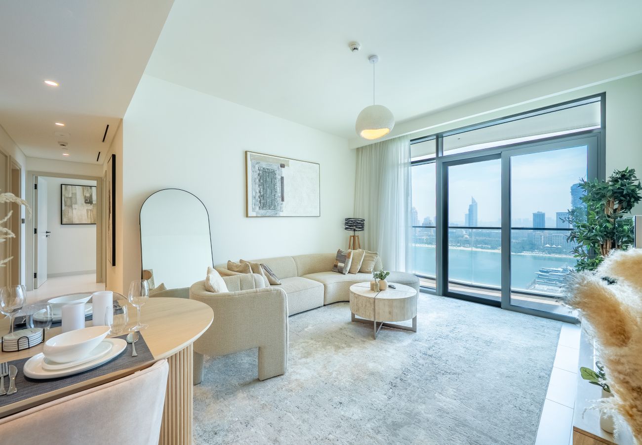 公寓 在 Dubai - Boho-Chic 2BR with Stunning Sea Views | Marina Vista – Emaar Beachfront