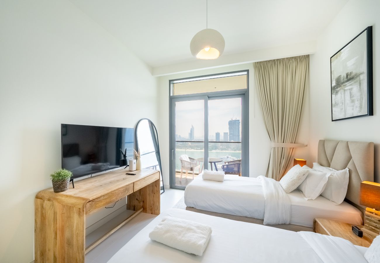 公寓 在 Dubai - Boho-Chic 2BR with Stunning Sea Views | Marina Vista – Emaar Beachfront
