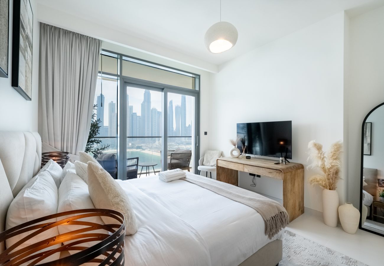 公寓 在 Dubai - Boho-Chic 2BR with Stunning Sea Views | Marina Vista – Emaar Beachfront