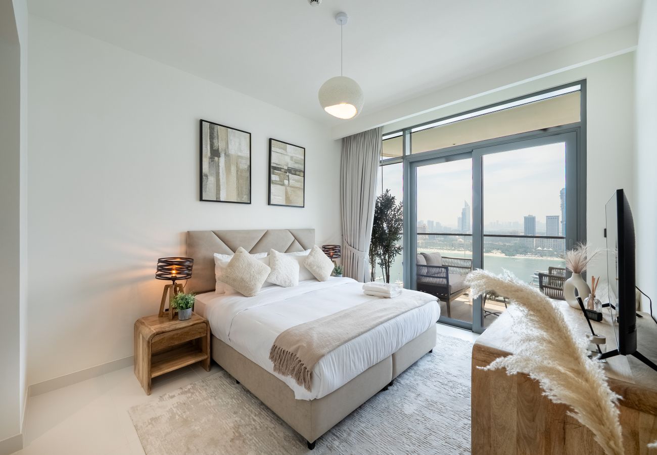 公寓 在 Dubai - Boho-Chic 2BR with Stunning Sea Views | Marina Vista – Emaar Beachfront