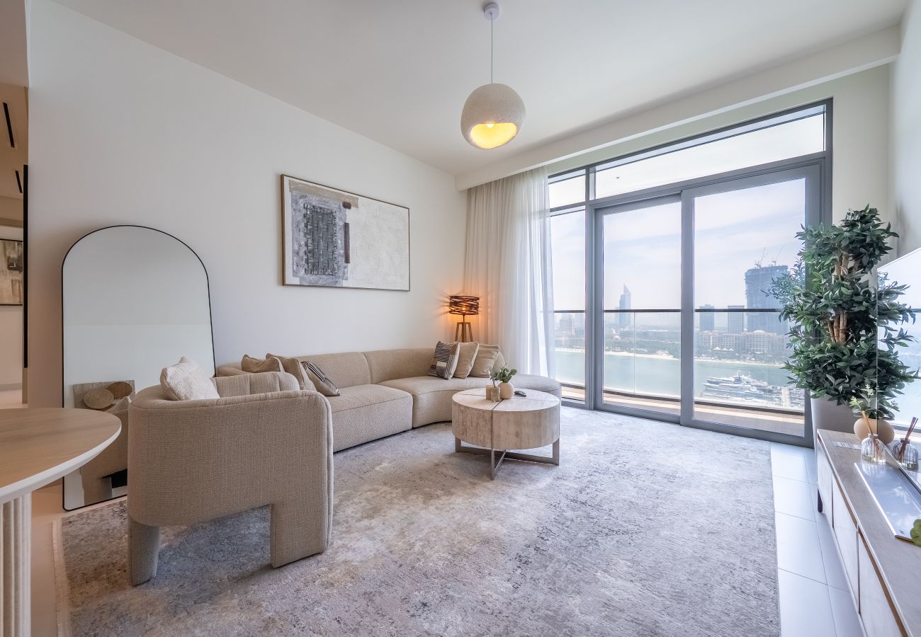 公寓 在 Dubai - Boho-Chic 2BR with Stunning Sea Views | Marina Vista – Emaar Beachfront