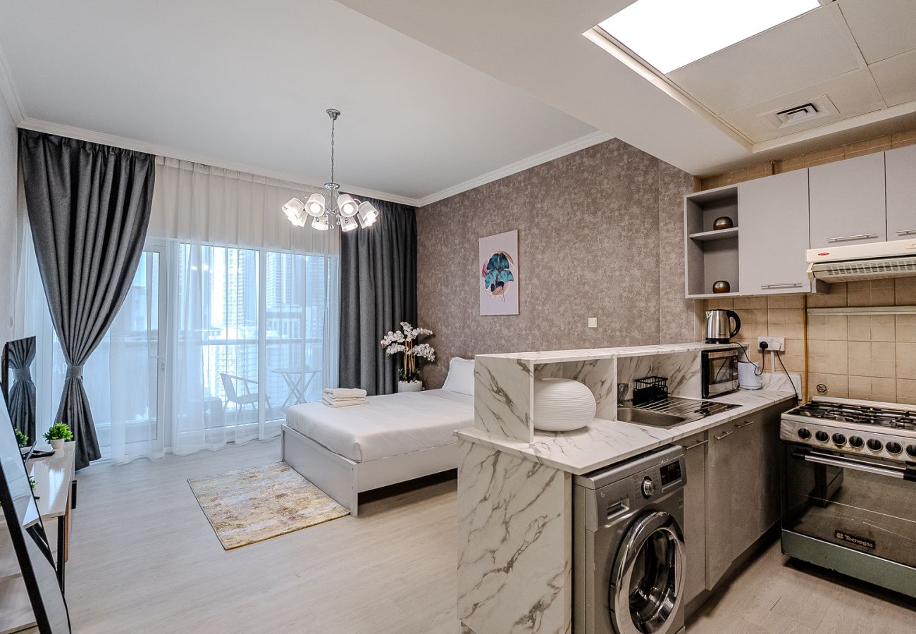 公寓 在 Dubai - Stylish Studio apartment in Downtown Dubai I Burj Al Nujoom