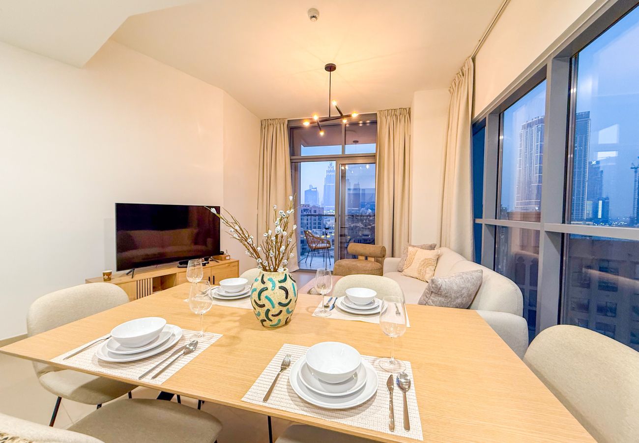 公寓 在 Dubai - Burj Khalifa View I Modern Home I 2 Bedrooms 