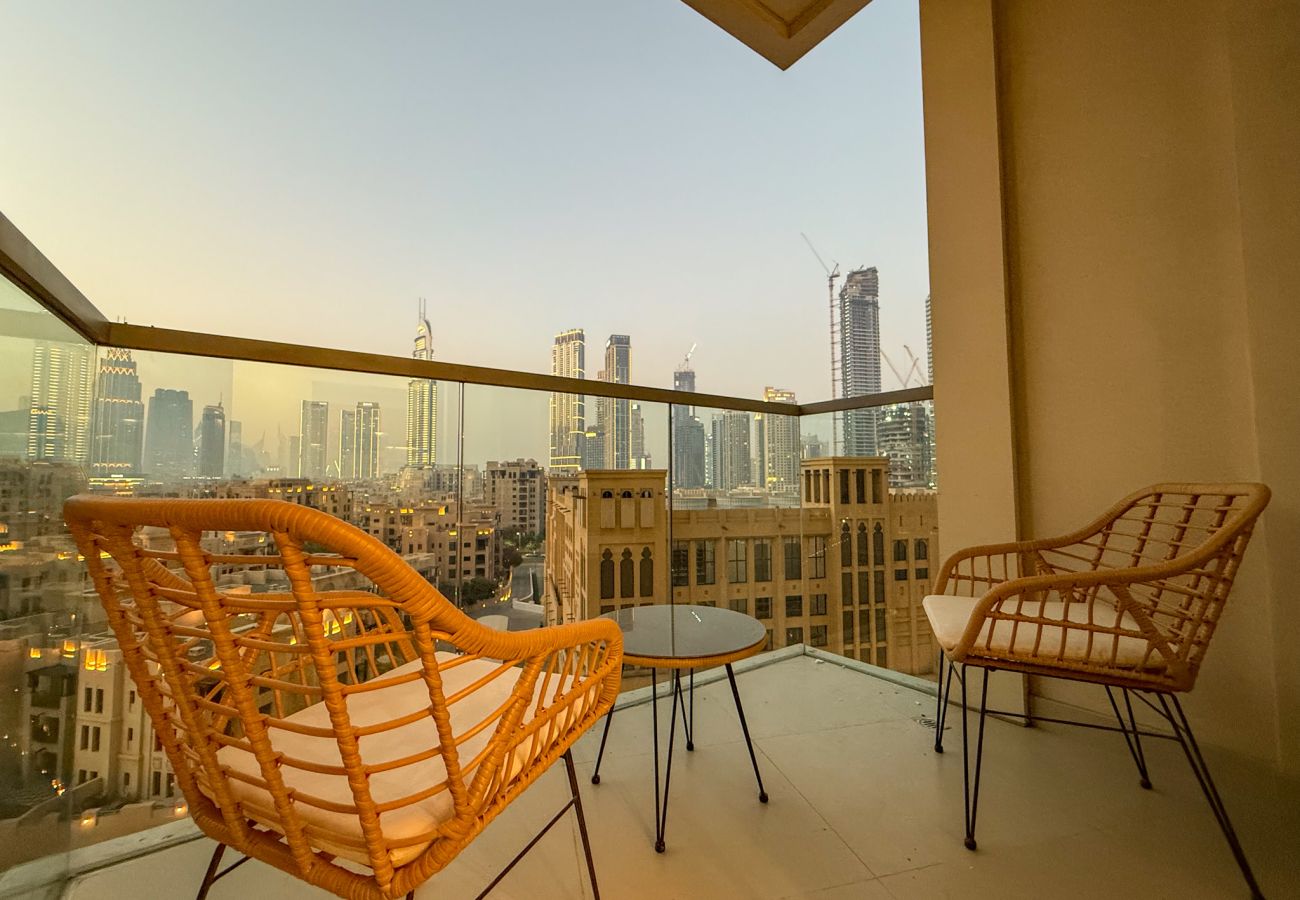 公寓 在 Dubai - Burj Khalifa View I Modern Home I 2 Bedrooms 