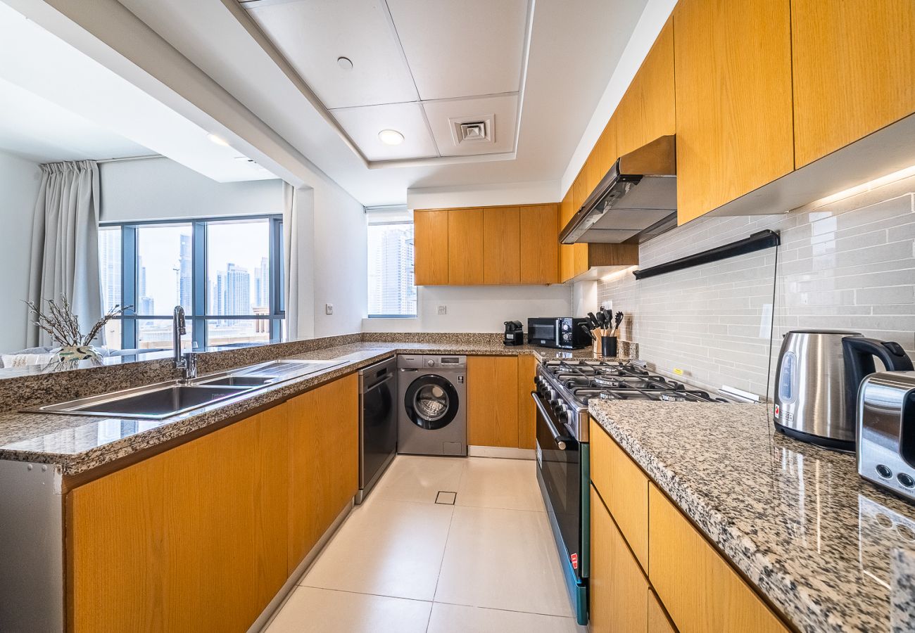 公寓 在 Dubai - Burj Khalifa View I Modern Home I 2 Bedrooms 